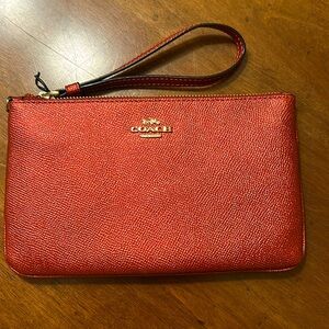 Coach Metallic Wristlet NWOT